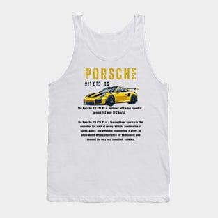 German supercar Porsche Tank Top